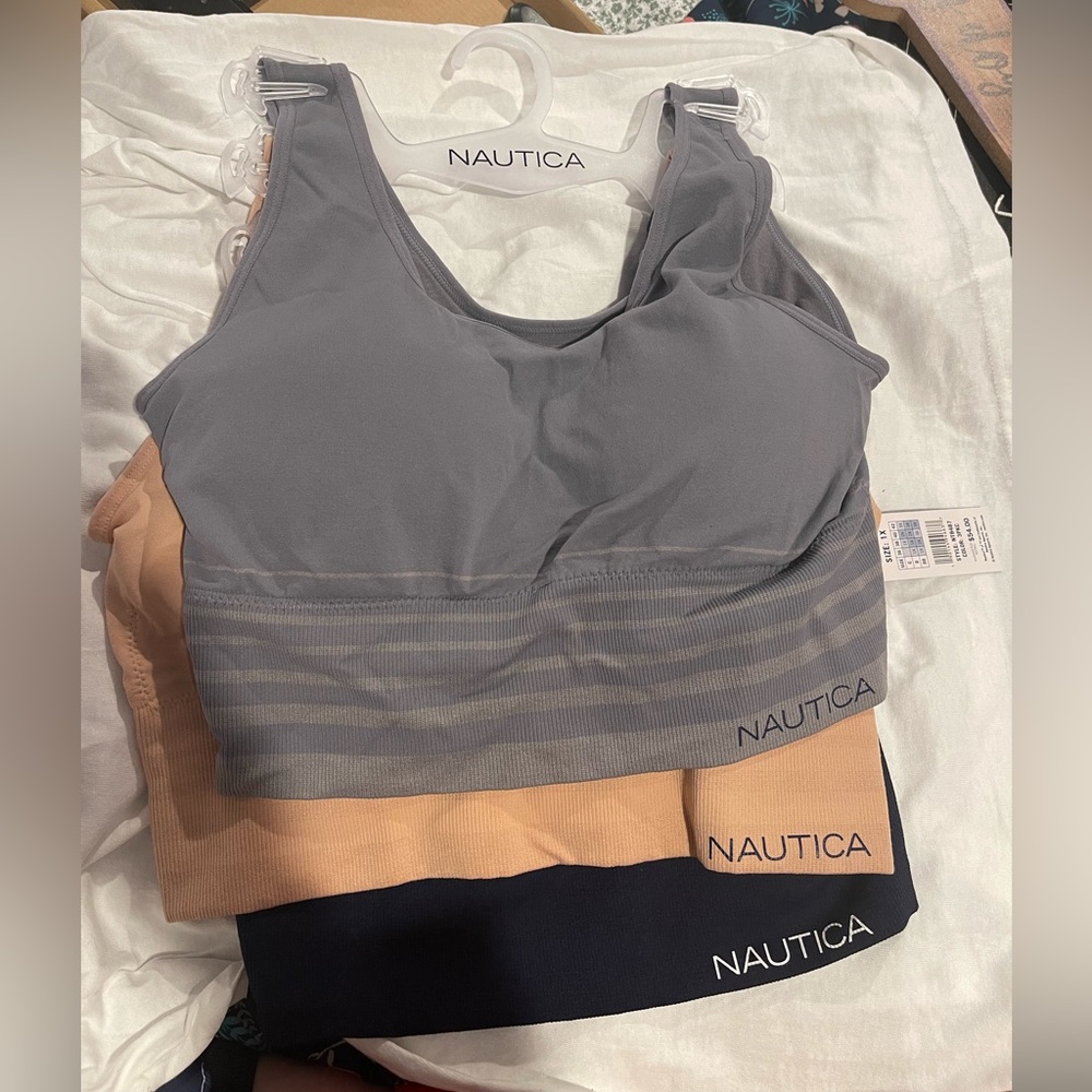 Nautica sports bras. 3 pack.